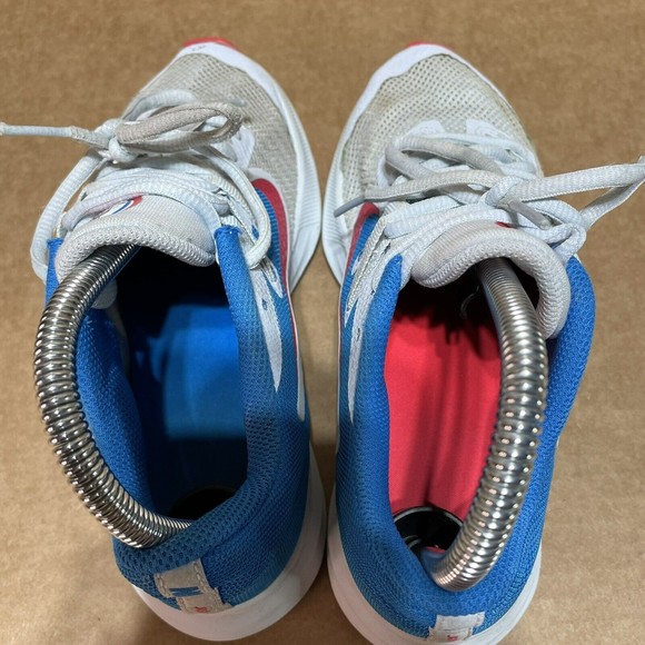 Nike 4.5Y/Womens 6 Bomb Pop CD8137-400 Tennis Shoe Downshifter Heat Check White - Picture 6 of 9